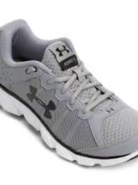 Under Armour Light Gray Mesh Athletic Sneakers